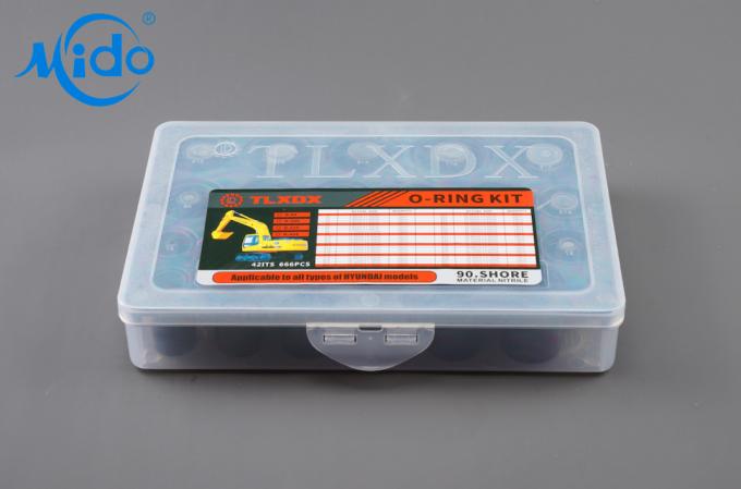 Resistenza di olio O Ring Seal Kits, riparazione O Ring Set Box di NBR Hyundai R 2