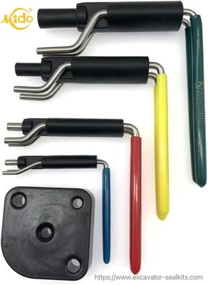 Strumenti per sigilli di gomma metallica Kit di installazione di sigilli idraulici professionali Kit di riparazione di sigilli di gomma durevole