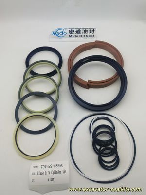 Kit di guarnizioni polimeriche avanzate per 707-99-56690 - Kit di riparazione del cilindro di sollevamento della lama resistente alle alte temperature e all&#39;abrasione