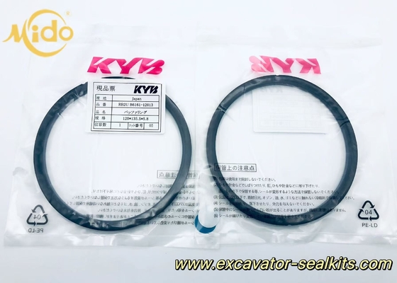KYB HBY Anello tampone del cilindro idraulico Pezzo di ricambio per escavatori - 120 mm ID X 135,5 mm OD X 5,8 mm Spessore - Anello di usura durevole Per la manutenzione del sistema idraulico
