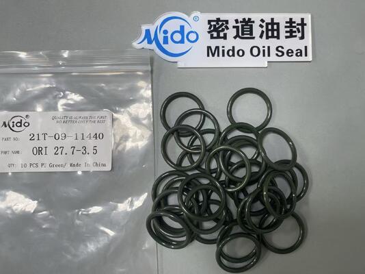 21T-09-11440 Kit guarnizioni per escavatore Komatsu | Specifica delle dimensioni precise O-ring in PU verde ORI ORI 27.7-3.5